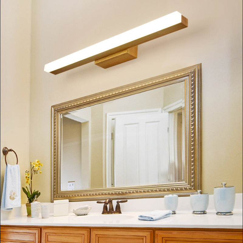 Arisha Moderno Minimalista LED Applique Legno Lineare Bagno/Soggiorno/Camera da Letto