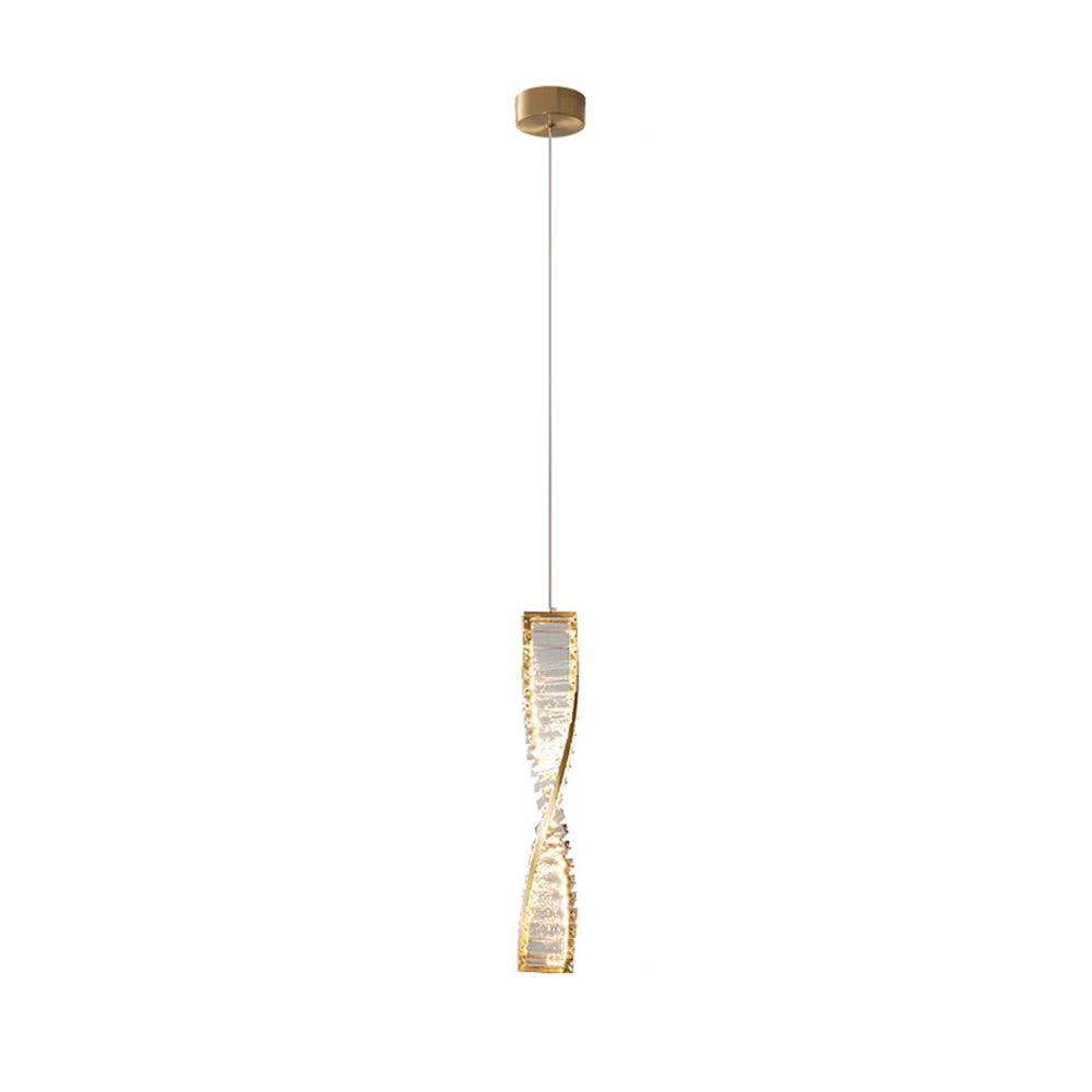 Kristy Moderne LED Spirale Lampade a Sospensione Metallo Nero/Oro Spirale Soggiorno/Camera da Letto