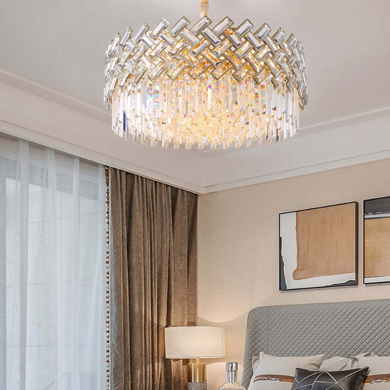 Marilyn Lusso LED Oro Moderni Lampade a Sospensione Cristallo Metallo Soggiorno/Camera da Letto