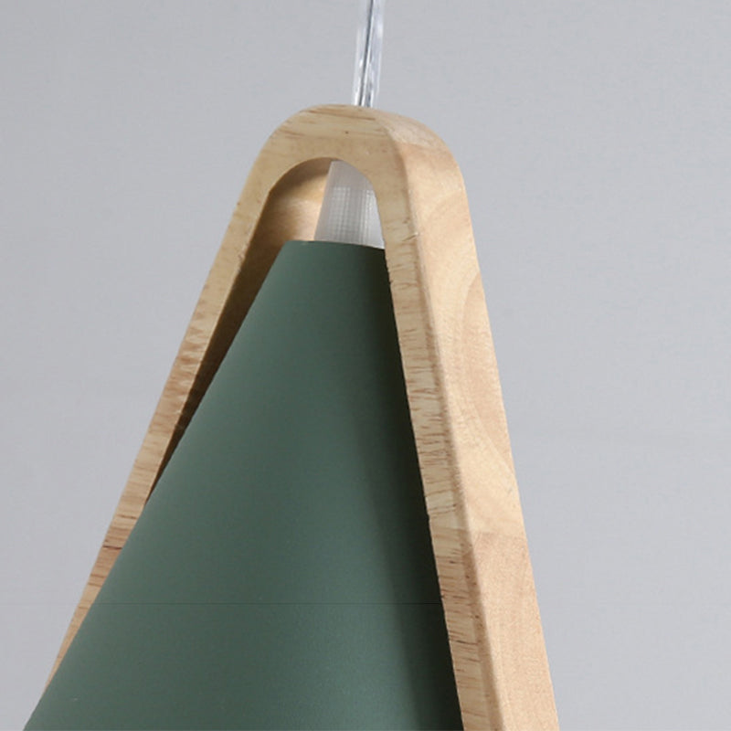 Valentina Moderne LED Legno/Metallo Cono Lampade a Sospensione Soggiorno/Camera da Letto
