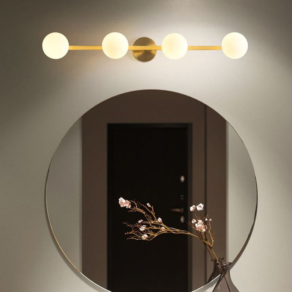 Valentina Minimalismo LED Piccolo Applique Lineare Metallo/Vetro Oro Bagno