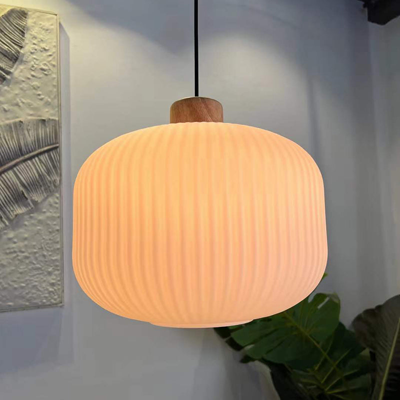 Muto Moderno Legno/Vetro Lampade a Sospensione Bianco Soggiorno Camera da Letto