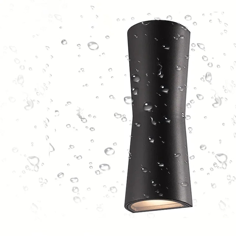 Ray Moderne LED Lampada da Esterno Metallo Nero/Bianco Torcia