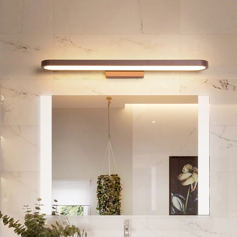 Arisha Moderno LED Faro a specchio Applique Marrone