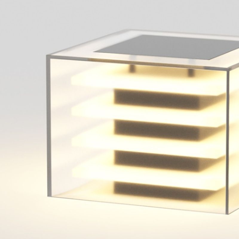Ray Lampade da Esterni Metallo/Acrilico Transparente Quadrate