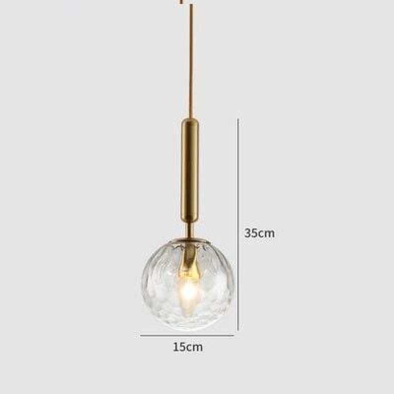 Valentina Moderno LED Vetro Palla Lampade a Sospensione Bianco/Chiaro