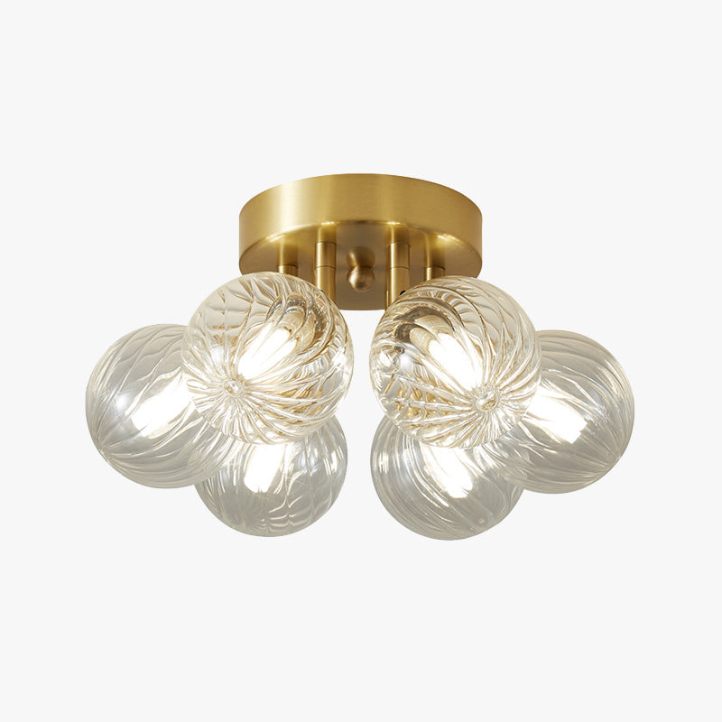 Valentina Moderno LED Nordico Plafoniere Metallo Vetro Trasparente Soggiorno/Camera da Letto