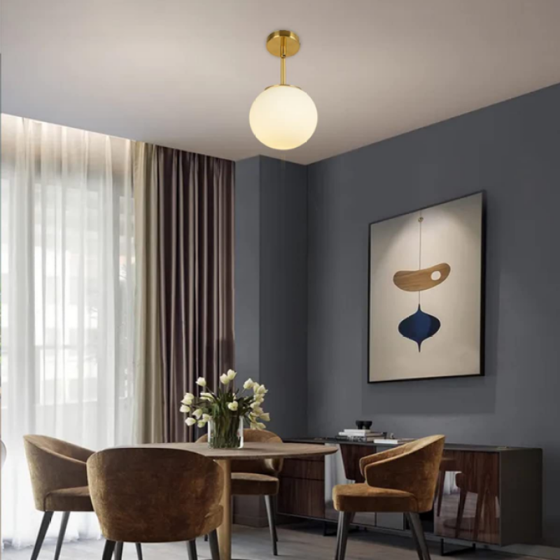 Valentina Minimalismo LED Lampade a Sospensione Metallo/Acrilico Oro/Nero Sala da Pranzo/Soggiorno/Camera da Letto