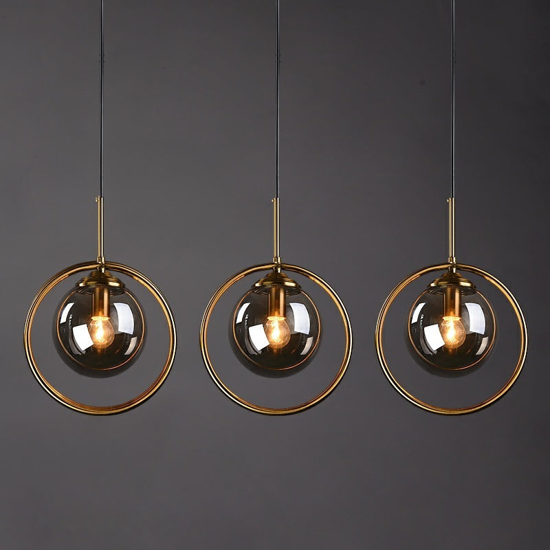 Hailie Moderni Semplice LED Lampada a Sospensione Sferico Semplice Vetro/Metallo Soggiorno/Camera da Letto