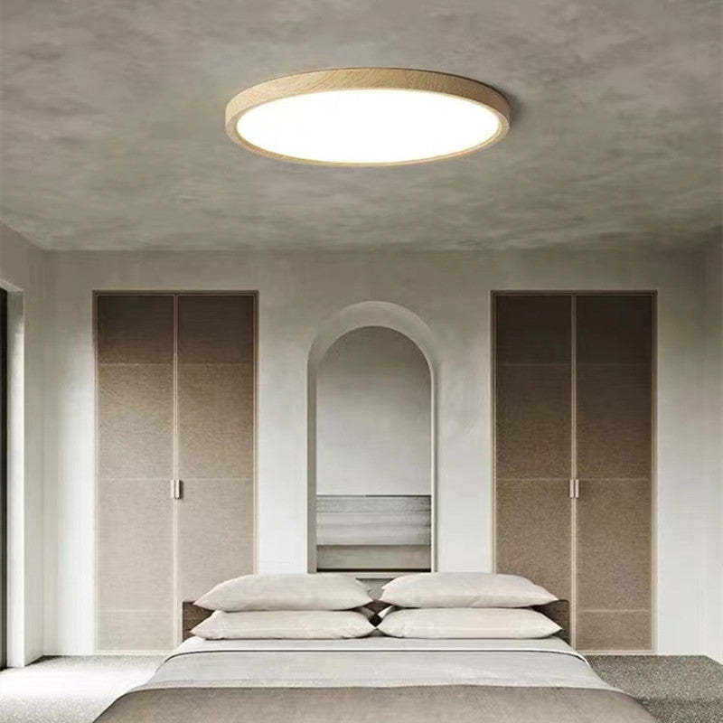 Muto Lampade da Soffitto Tonda in Legno Moderno a Incasso per Soggiorno