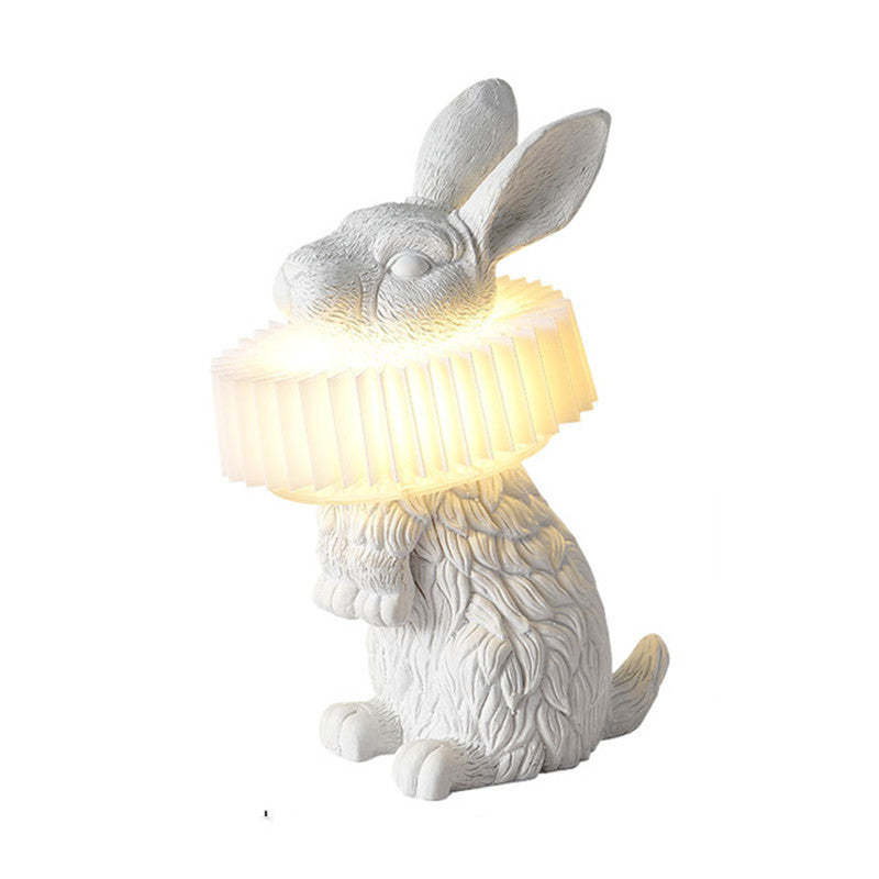 Alice Bellissimo LED Coniglio Lampada da Tavolo Vetro Trasparente Soggiorno/Camera da Letto