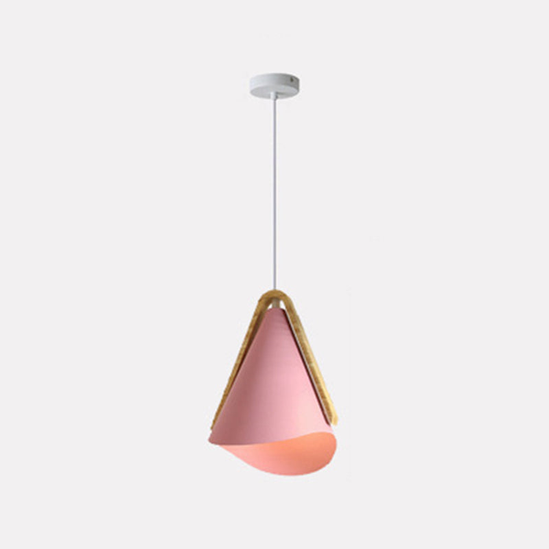 Valentina Moderne LED Legno/Metallo Cono Lampade a Sospensione Soggiorno/Camera da Letto