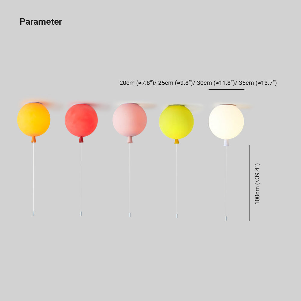 Aria Plafoniera Moderna in Acrilico a Palloncino