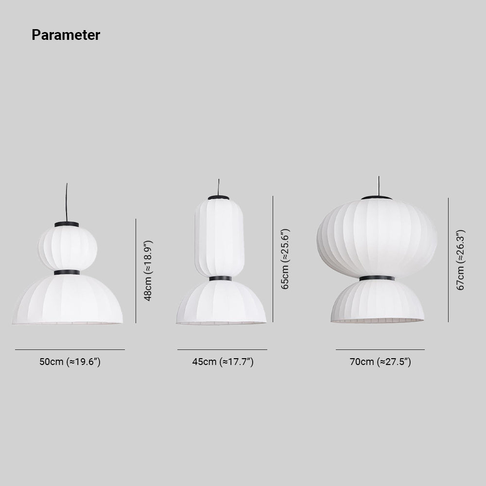Ritta Design LED Lampade a Sospensione Bianco Metallo/ Artificiale Seta Isola Cucina