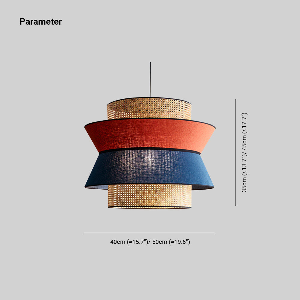 Ritta Moderno LED Lampada a Sospensione Arancione Blu Scuro Metallo PVC Soggiorno/Camera da Letto/Sala da Pranzo