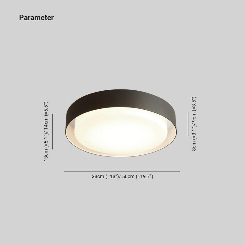 Ray Moderno Rotondo Metallo/Acrilico Lampade da Esterno