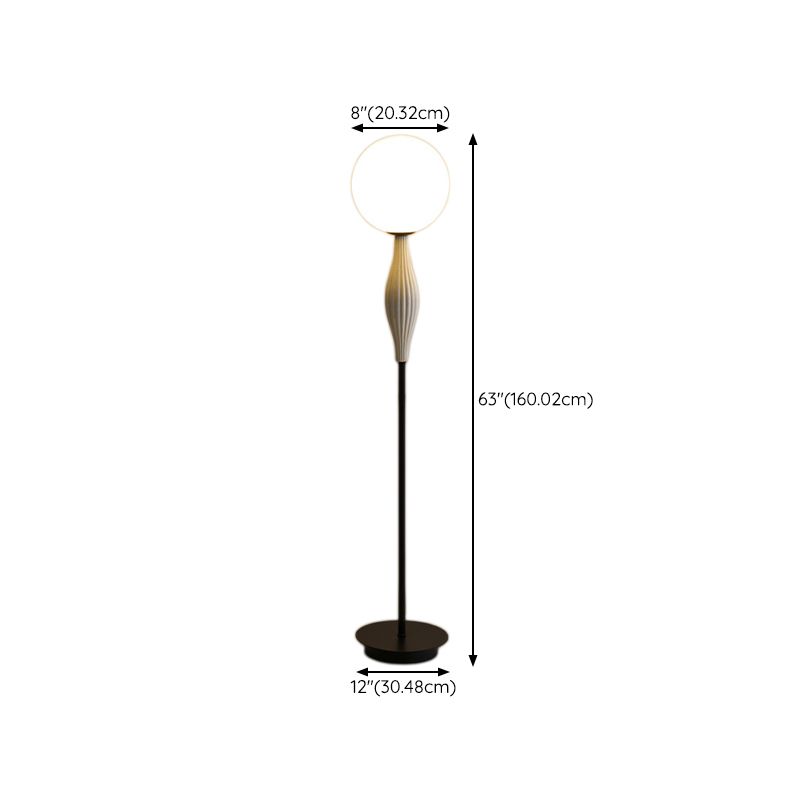 Valentina Design LED Lampade da Terra Bubble Metallo/Vetro Camera da Letto