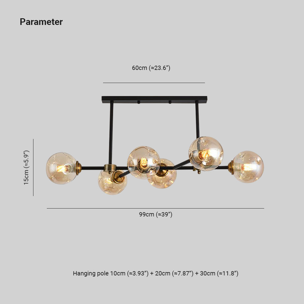 Valentina Bellissimi Soffitto LED Lampade a Sospensione Moderni Vetro Nero Oro Sospensione/Camera da Letto