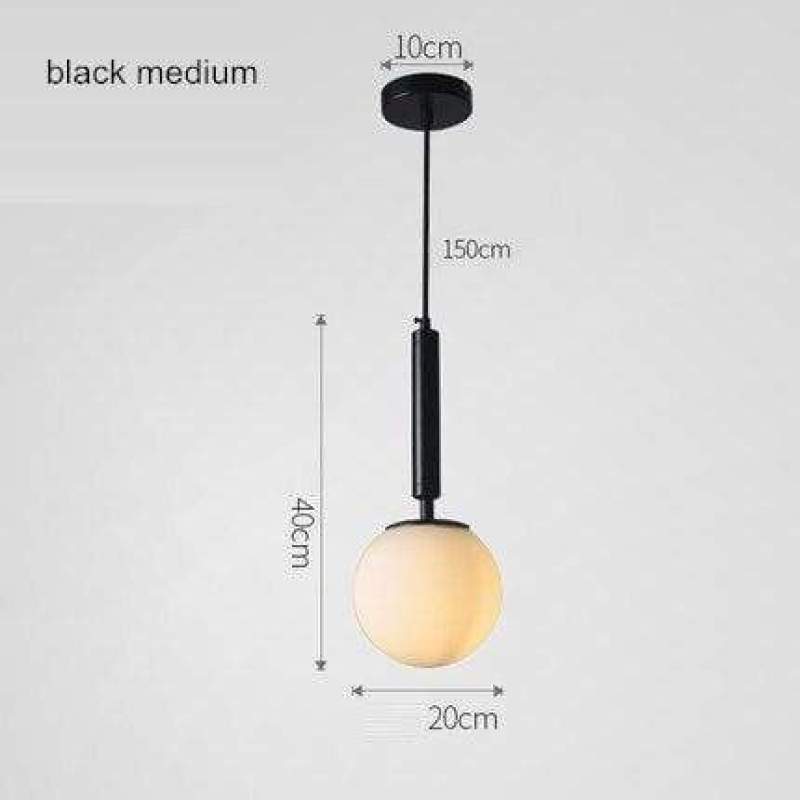 Valentina Moderno LED Vetro Palla Lampade a Sospensione Bianco/Chiaro