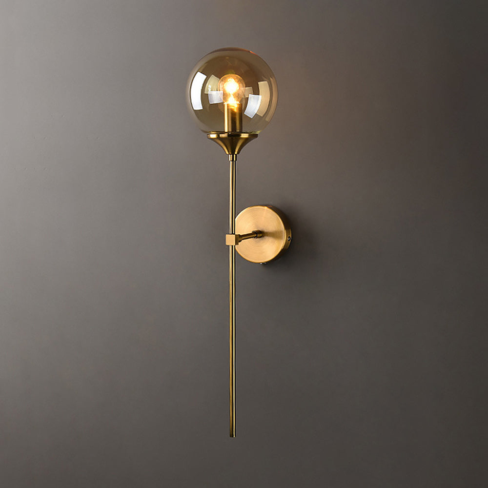 Valentina Moderno LED Unico Sfera Semplice Applique Metallo/Vetro Soggiorno/Camera da Letto