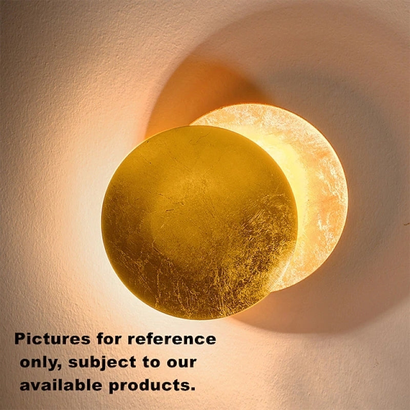 Aria Moderna LED Applique Metallo Bellissimo Luna Rotonda