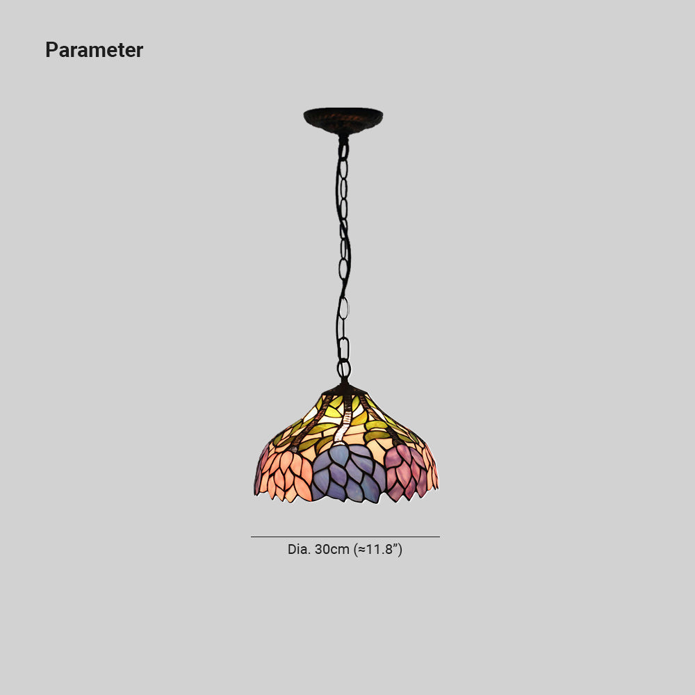 Tiffany Vintage Metallo Vetro Lampade a Sospensione Soggiorno Camera da Letto