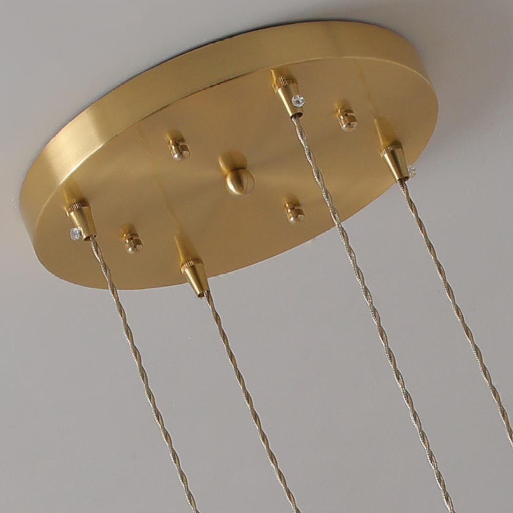 Valentina Mordeno LED Lux Lampadario Oro Metallo Soggiorno