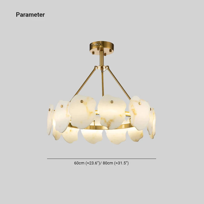 Marilyn Moderna LED Lampada a Sospensione Metallo Marmo Oro Rotondo Soggiorno/Camera da Letto