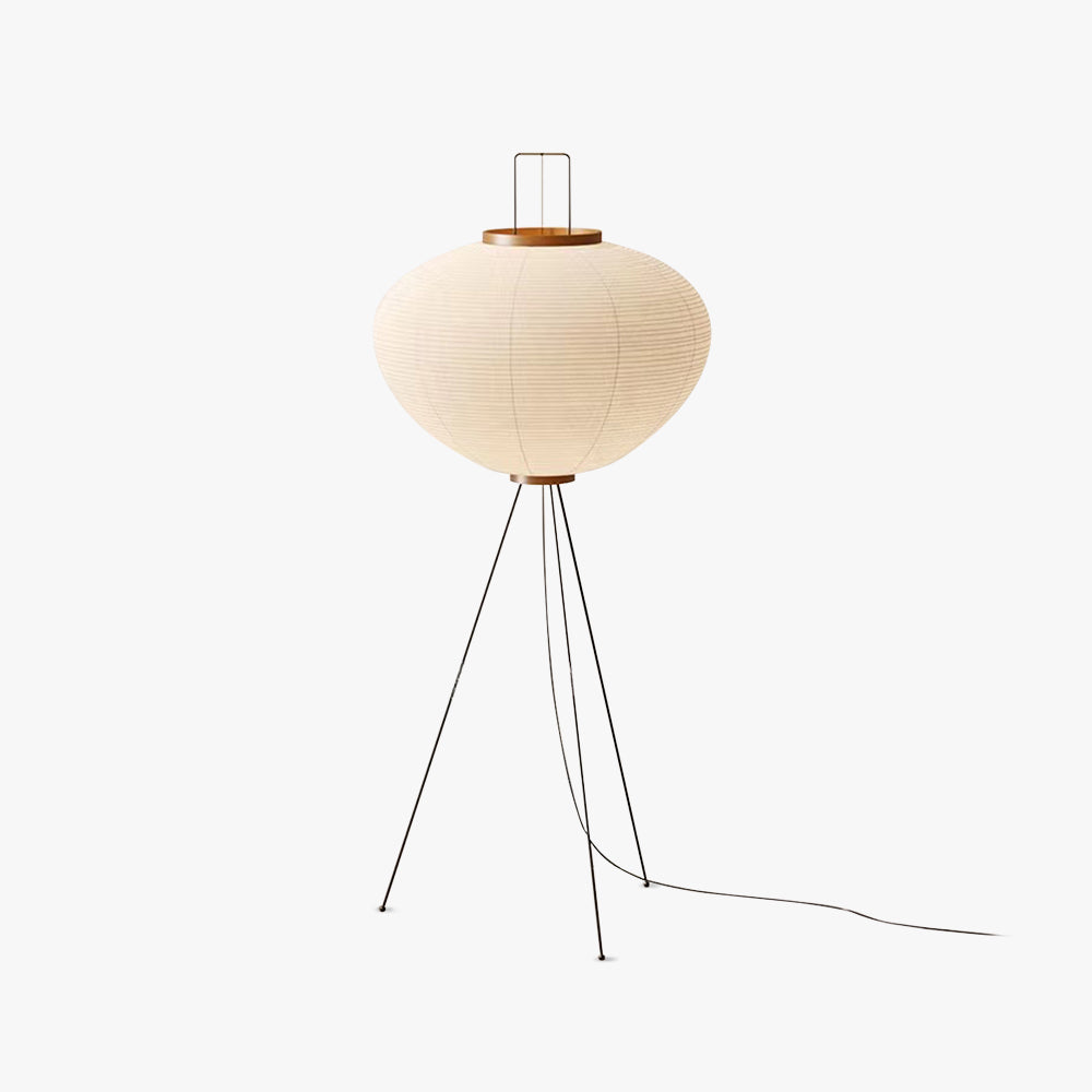 Ritta Moderne Minimalista Treppiede Lanterna Carta Lampade da Terra Bianco