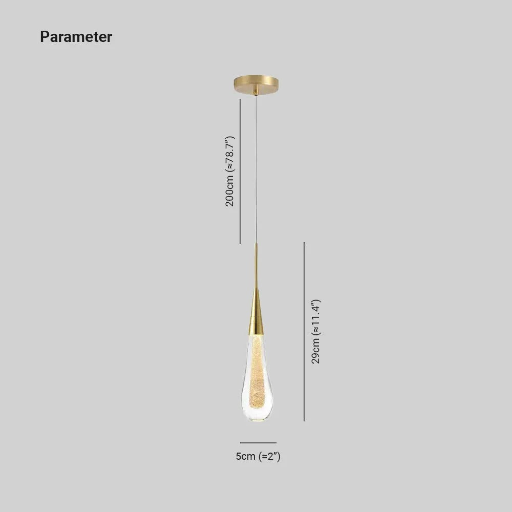 Valentina Lacrima Oro Lampade a Sospensione, 1/3/5 Teste