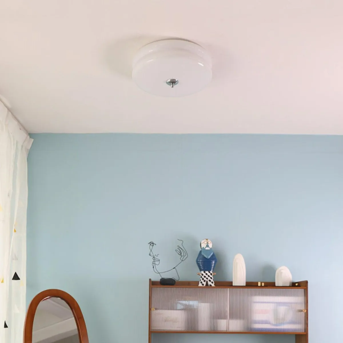 Valentina Lampada da Soffitto Tonda a Incasso Vintage a Due Strati