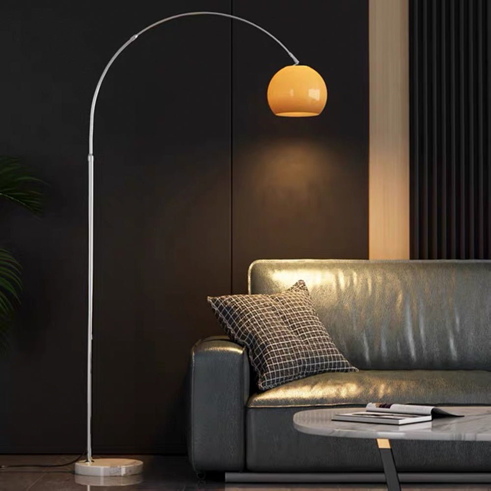 Mira Moderne LED Alto/Arco Lampade da Terra Arancio/Bianco