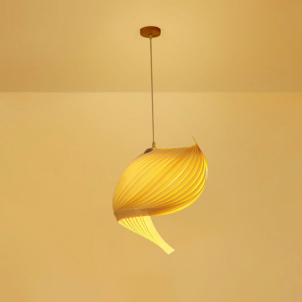 Ritta Moderno LED Conchiglia Decorativo Lampade a Sospensione Metallo Legno Soggiorno/Camera da Letto