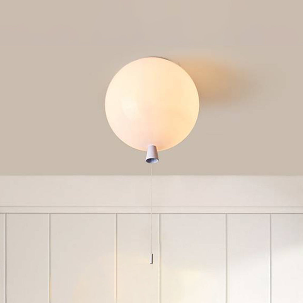 Aria Plafoniera Moderna in Acrilico a Palloncino Bianco