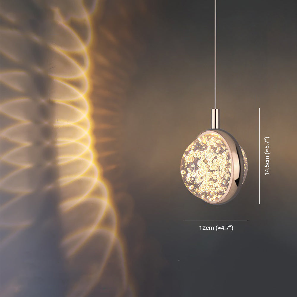 Arisha Moderna LED Lampada a Sospensione Metallo Oro Sferica Fiocco di Neve Soggiorno/Camera da Letto
