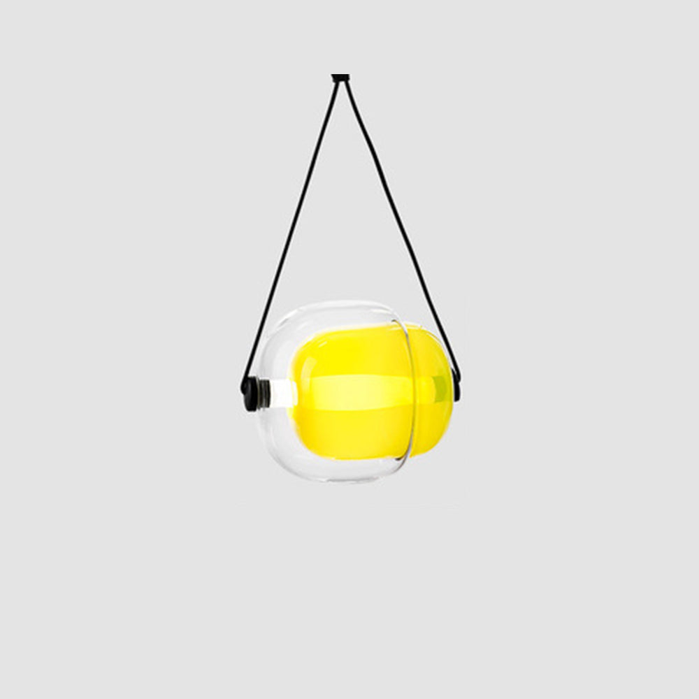 Valentina Moderni LED Bolla Vetro Lampade a Sospensione Blu/Giallo/Rosa/Grigio Fumo/Bianco/Chiaro Soggiorno/Camera da Letto