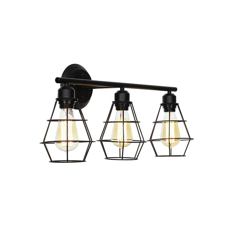 Alessio Design LED Applique Metallo Nera 4 Stile Sala da Pranzo/Soggiorno/Camera da Letto