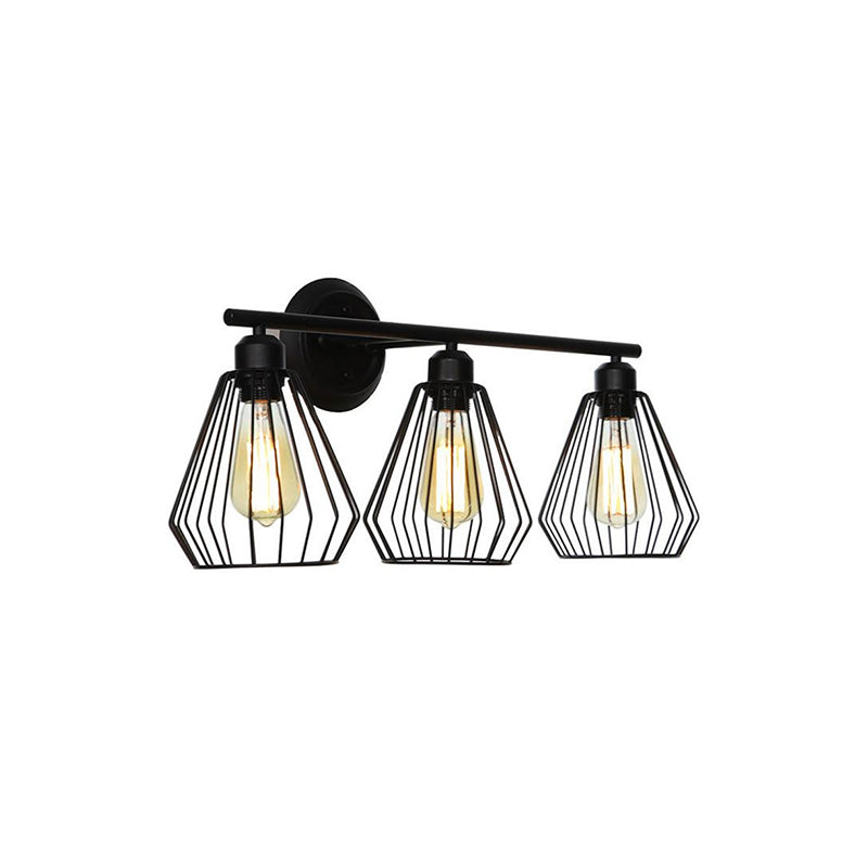 Alessio Design LED Applique Metallo Nera 4 Stile Sala da Pranzo/Soggiorno/Camera da Letto