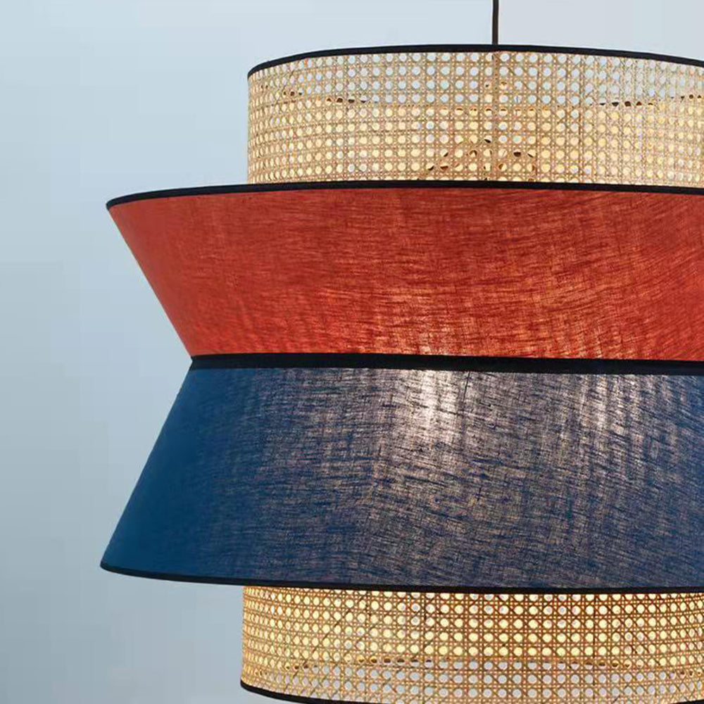 Ritta Moderno LED Lampada a Sospensione Arancione Blu Scuro Metallo PVC Soggiorno/Camera da Letto/Sala da Pranzo